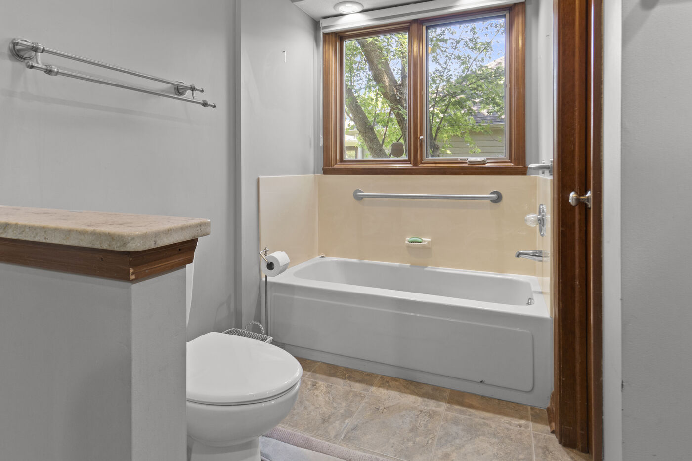 Primary bath with whirlpool tub