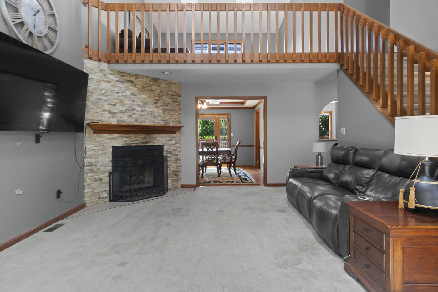 Loft overlooking great room