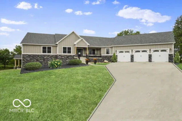 Sold home, central Indiana