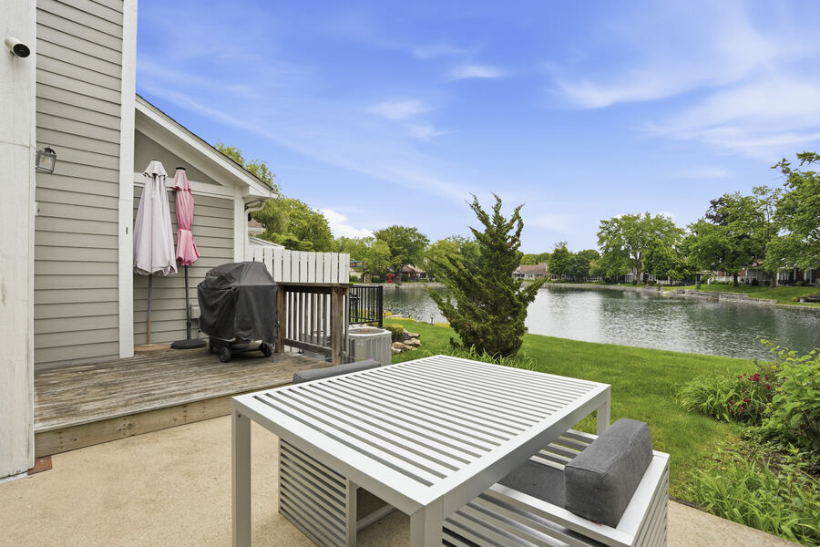 Deck with lake view